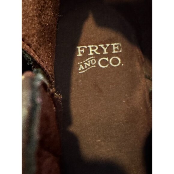 Frye & Co. Womens Pembroke 8M Redwood Ankle Boots Buckle Strap Block Heel - Picture 3 of 10